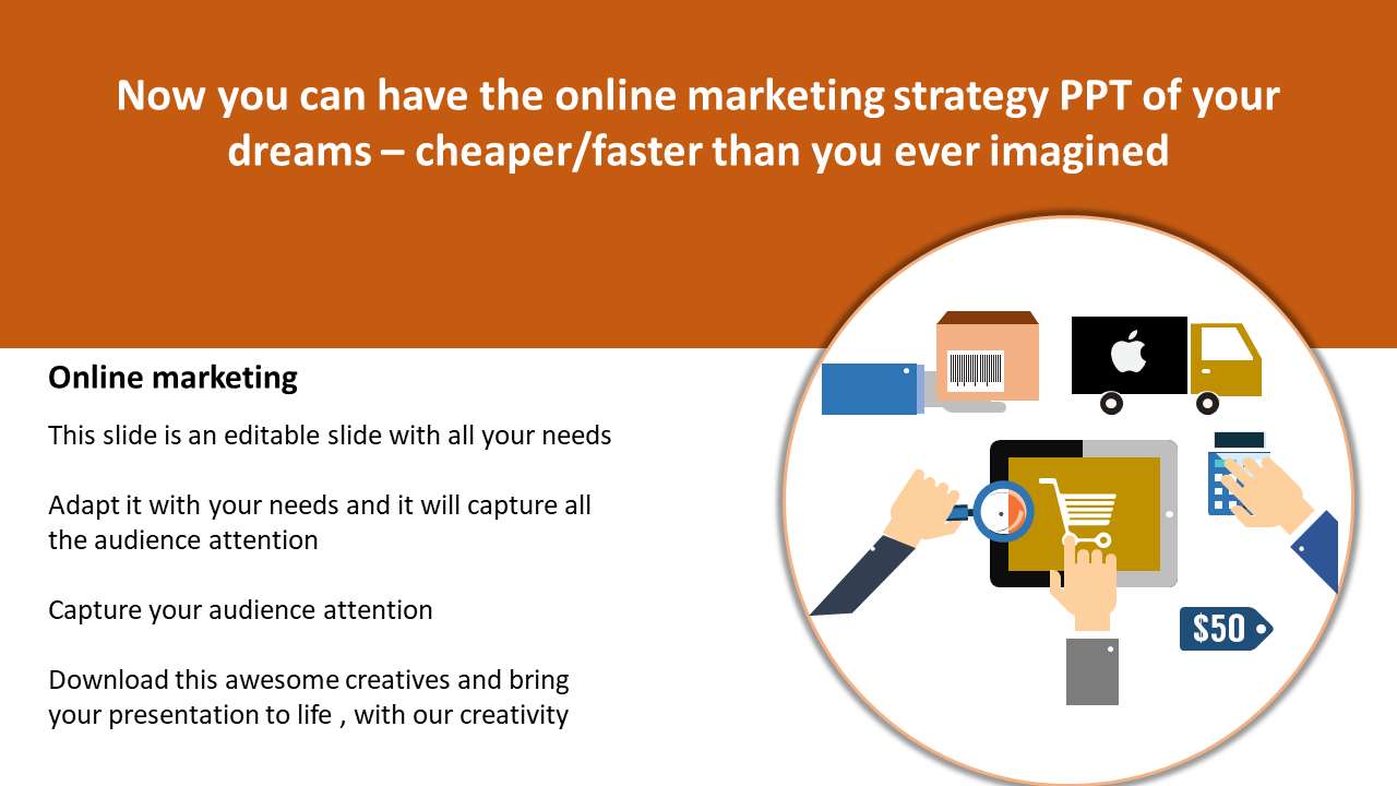 Online Marketing Strategy PowerPoint